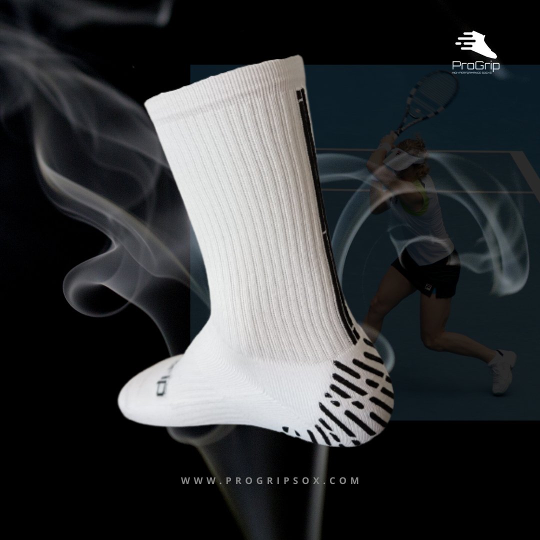 ProGrip Grip Socks - WHITE Grip Socks for Sport | Football | Rugby | Golf | Lacrosse | Hockey | Basketball | Tennis - ProGrip Grip Socks - 